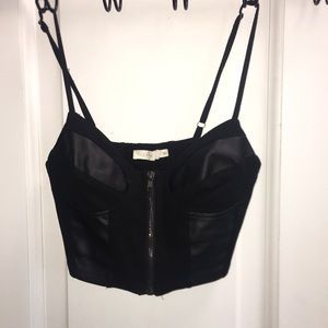 **UNAVAILABLE** Leather inlay crop